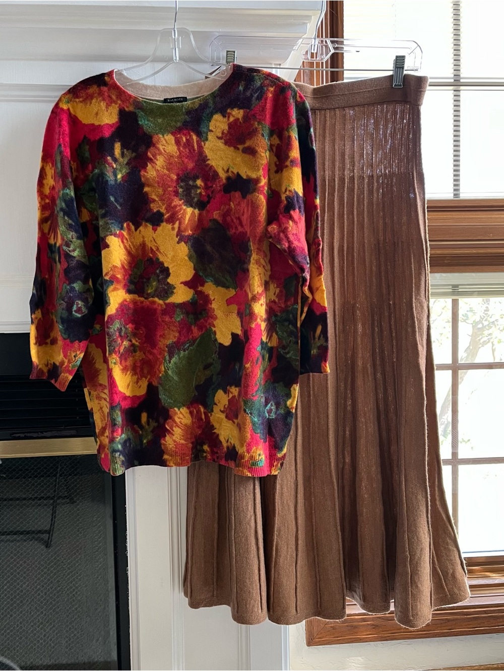 Talbots Brown Pleated Midi Skirt - Picture 11 of 16